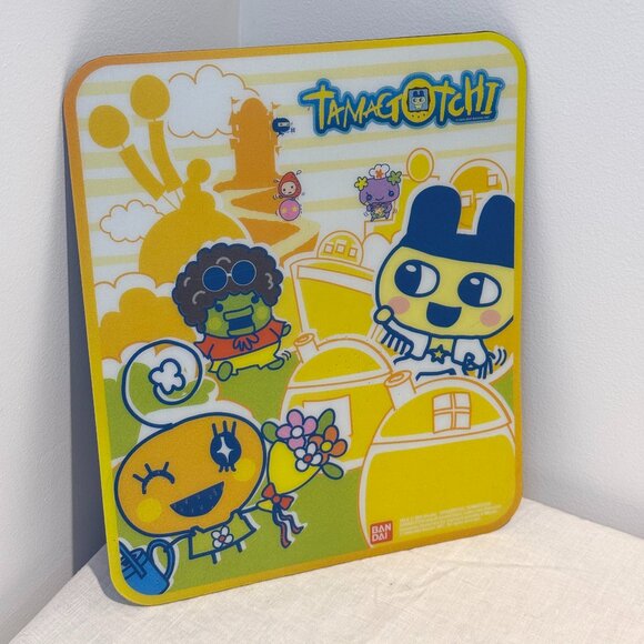 3/$20 Tamagotchi Connection Mouse Pad 2007 Y2K Collectible Orange Yellow Bandai - Picture 2 of 5